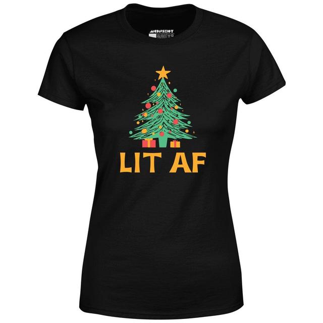 Lit AF Christmas - Women's T-Shirt Female Product Image