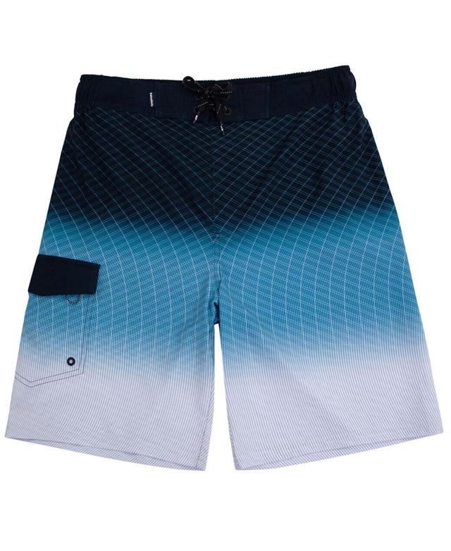 Mens 9 No Mesh Liner Board Shorts Elastic Waist Quick Dry Swim Trunks, up to Size 2XL Product Image