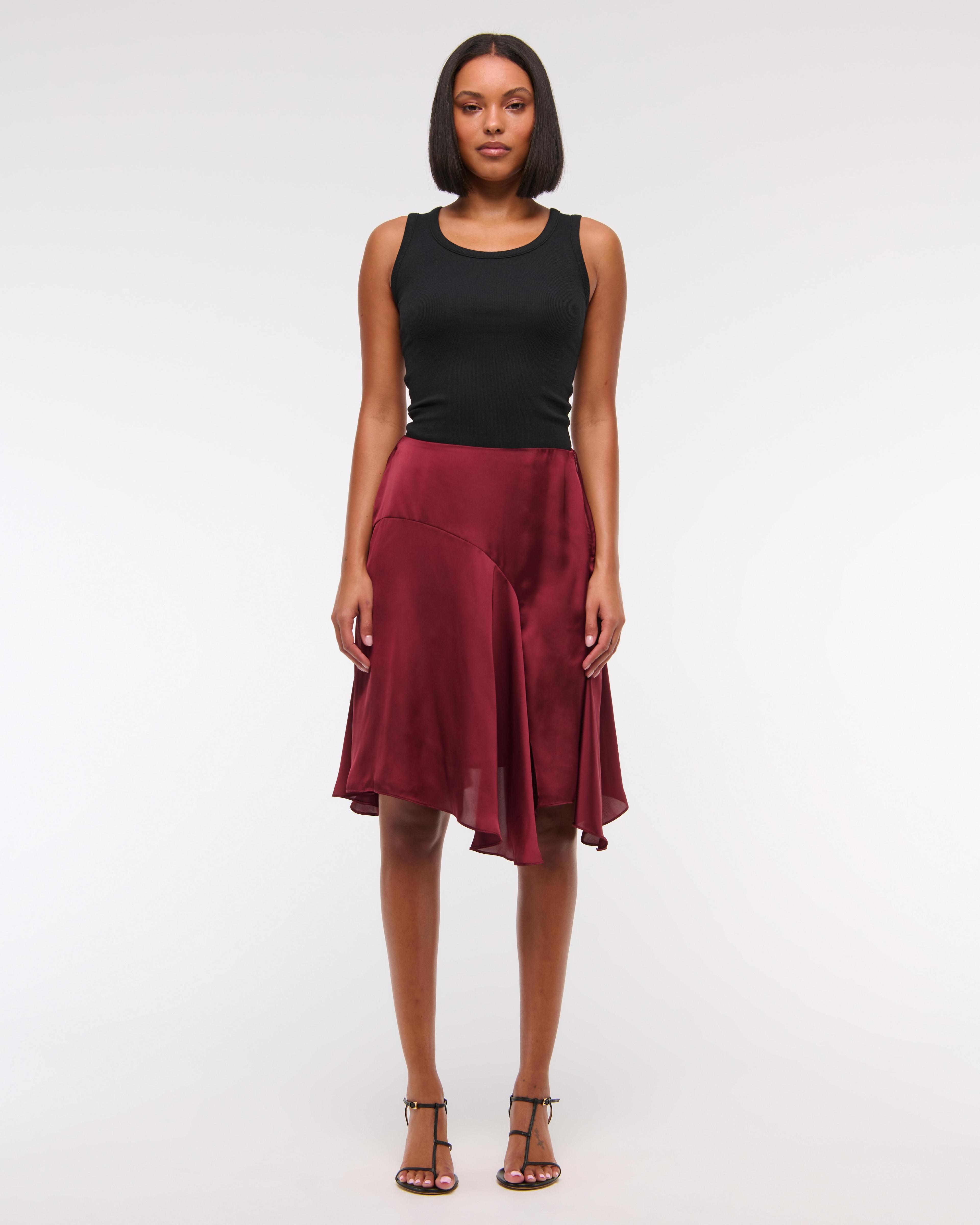 Satin Midi Skirt product image