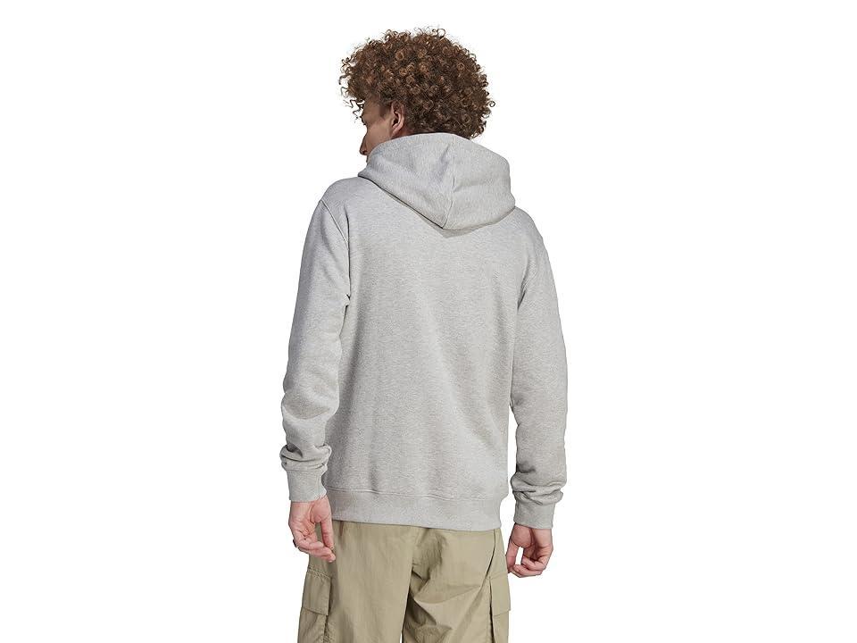 adidas Originals Mens adidas Originals Big Trefoil Pullover Hoodie - Mens White/Grey Product Image