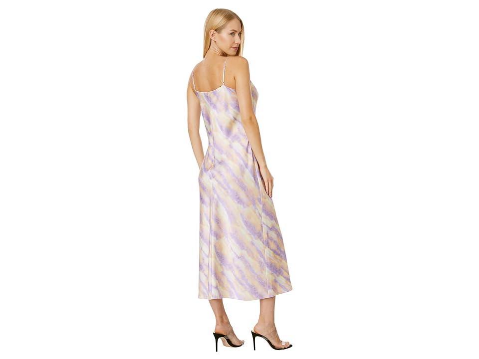 Vince Ikat Tie-Dye Cowl Cami Dress (Sunset) Women's Dress Product Image