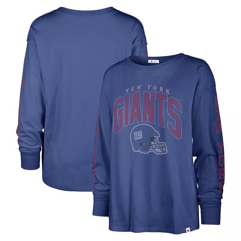 Womens 47 Royal New York Giants Tom Cat Long Sleeve T-Shirt Product Image