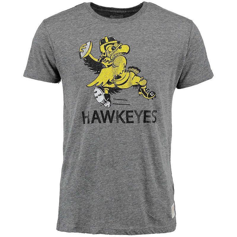 Mens Original Retro Brand Heather Gray Iowa Hawkeyes Vintage-Inspired Tri-Blend T-shirt Product Image