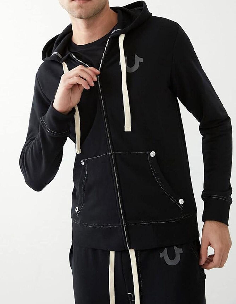 TRUE RELIGION Buddha Logo Mens Zip-Up Hoodie Product Image