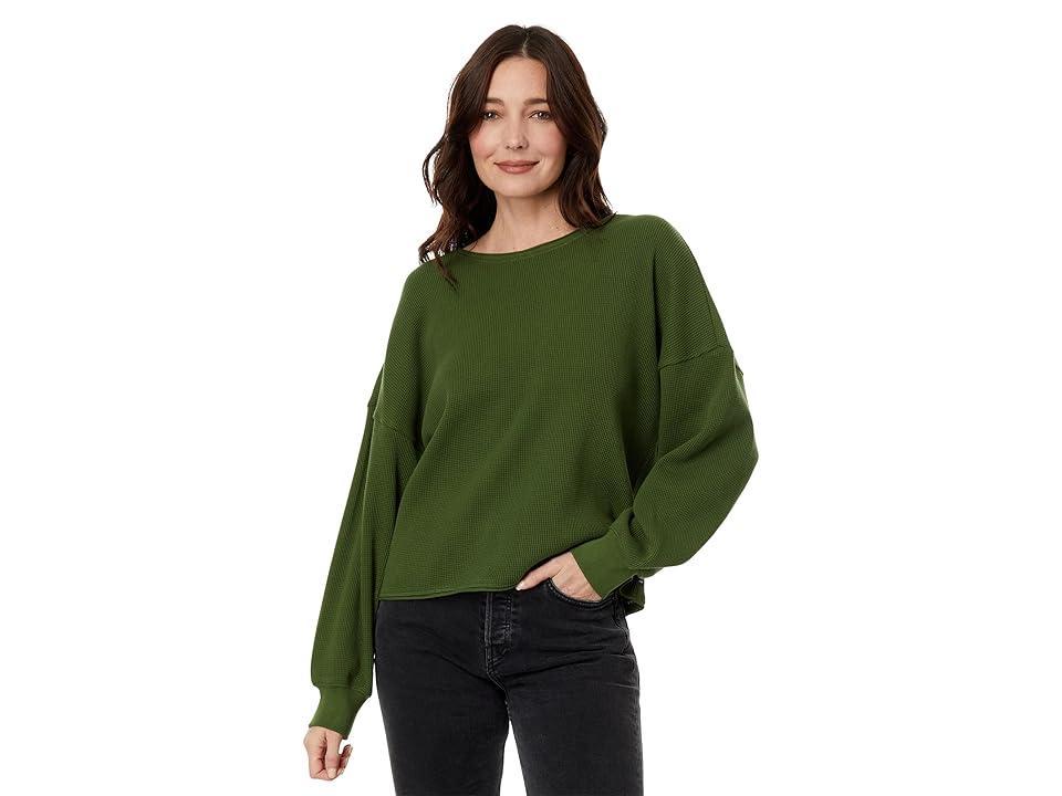 Toad&Co Mccloud Long Sleeve Pullover (Chive) Women's Clothing Product Image