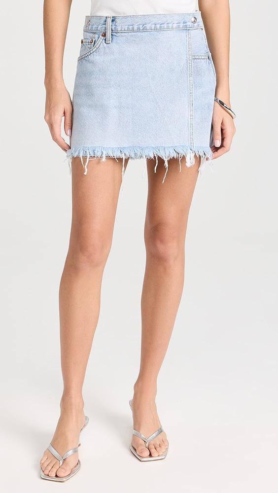 RE/DONE RE/DONE x Pam Mid Rise Wrap Skirt | Shopbop Product Image