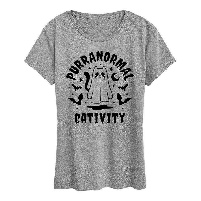 Womens Purranormal Cativity Halloween Tee, Girls Product Image