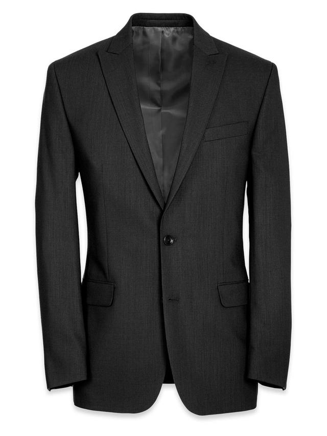 Tailored Fit Essential Wool Peak Lapel Suit Jacket Product Image