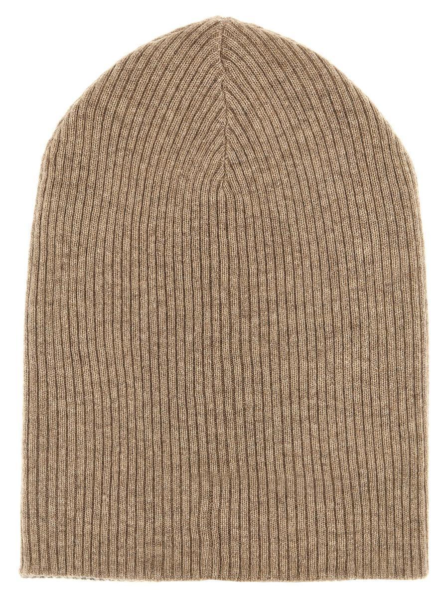 BRUNELLO CUCINELLI Reversible Beanie In Brown Product Image