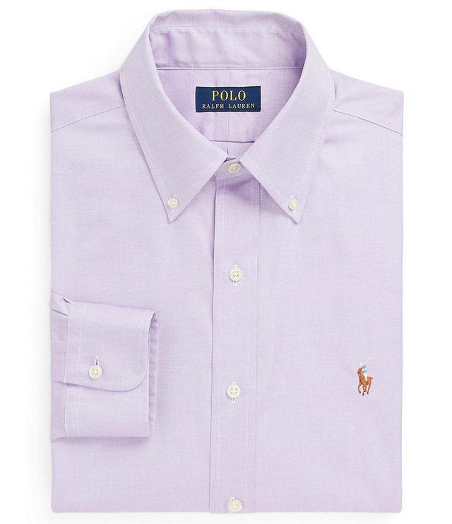 Polo Ralph Lauren Classic Fit Button-Down Collar Solid Oxford Dress Shirt Product Image