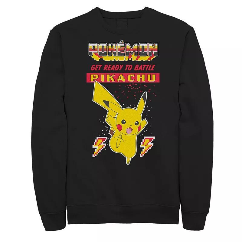 Big & Tall Pokmon Get Ready To Battle Pikachu Sweatshirt, Mens Product Image