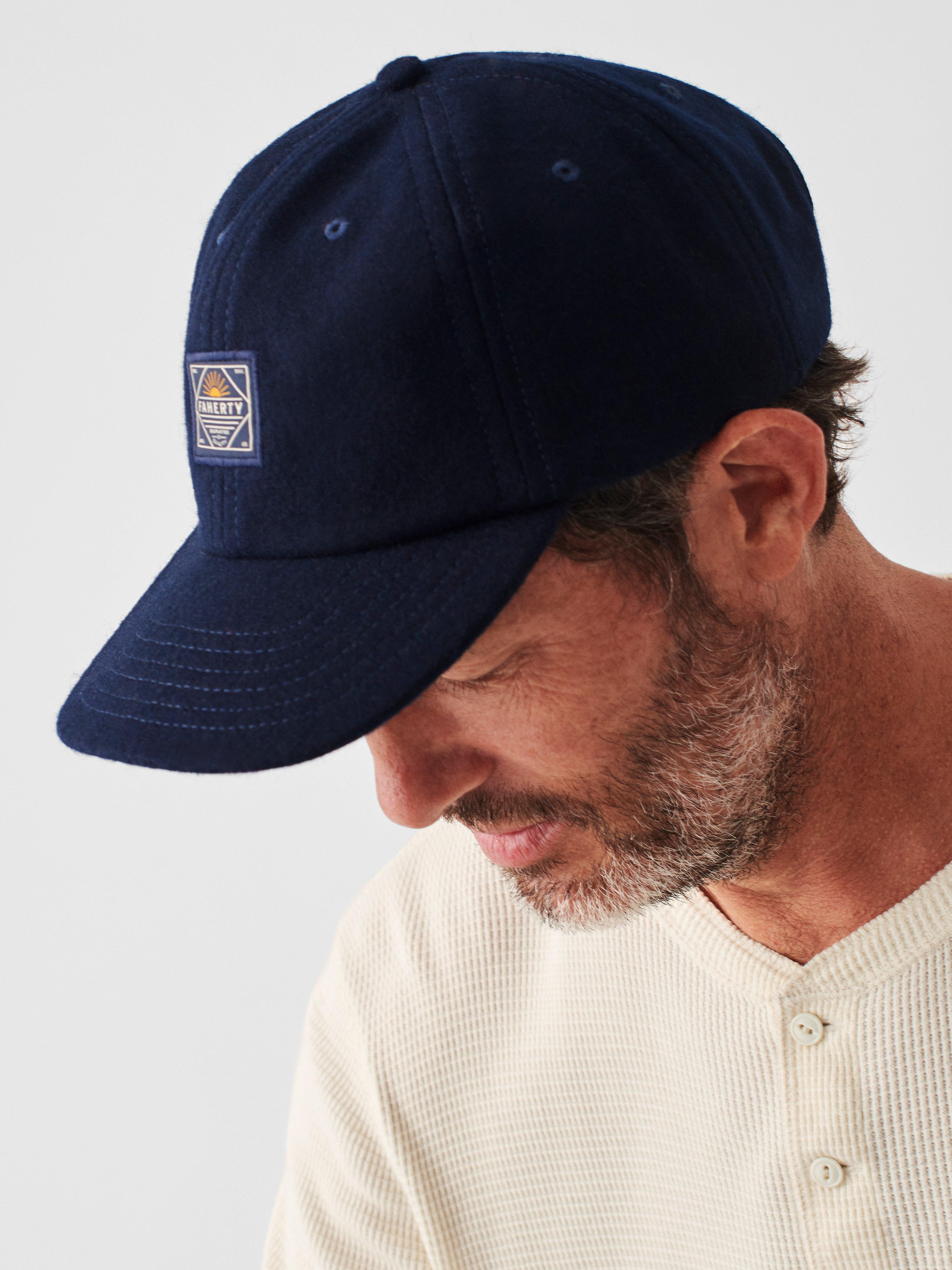 Wool Baseball Hat - Navy Heather Product Image