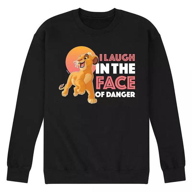 Disneys The Lion King Simba Mens Laugh In Face Of Danger Fleece Sweatshirt Product Image