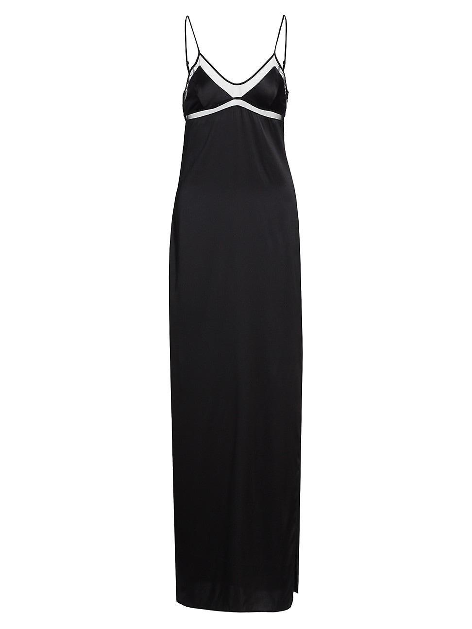 Womens Peep Show Silk Maxi Dress Product Image