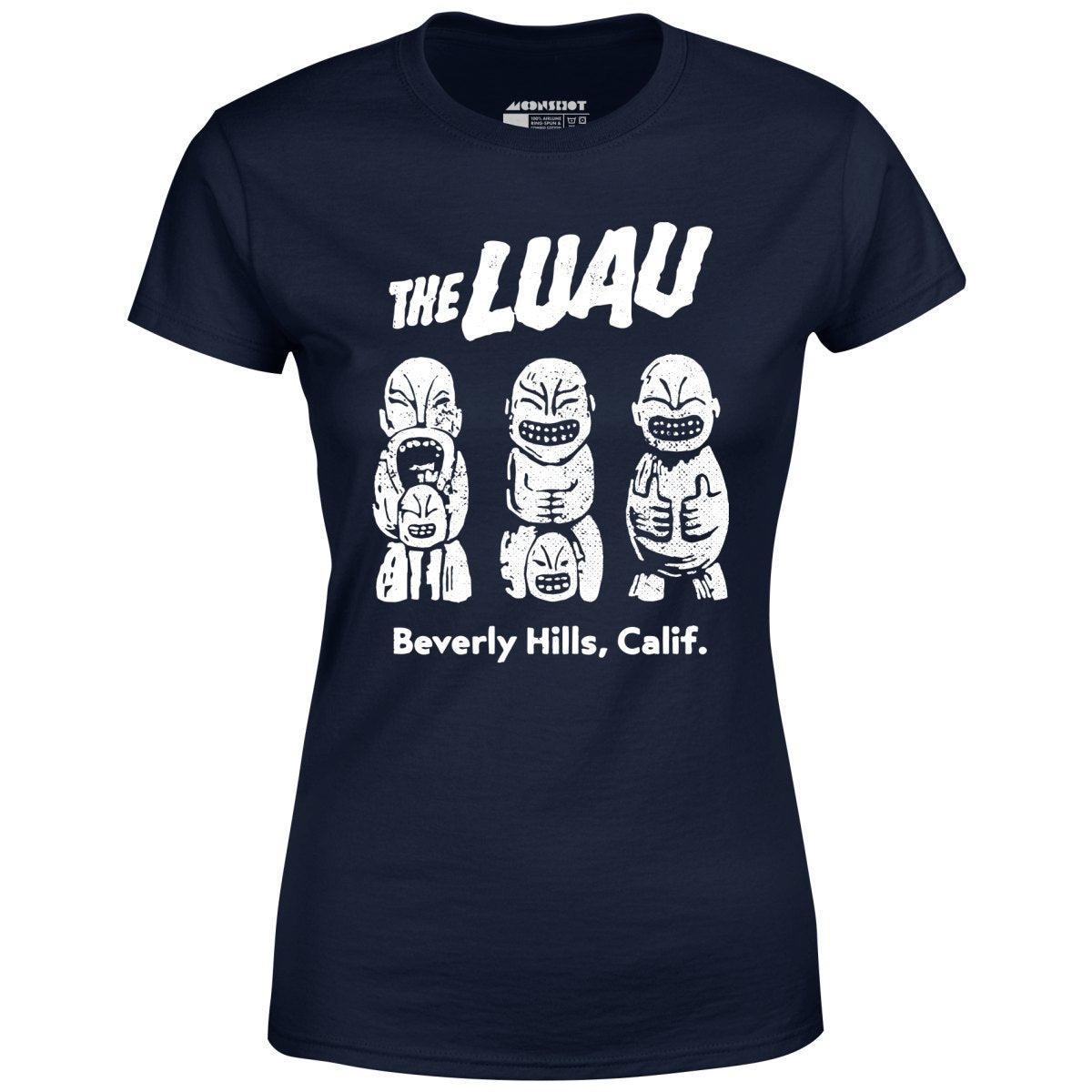 The Luau v2 - Beverly Hills, CA - Vintage Tiki Bar - Women's T-Shirt Heather Deep Teal  Product Image