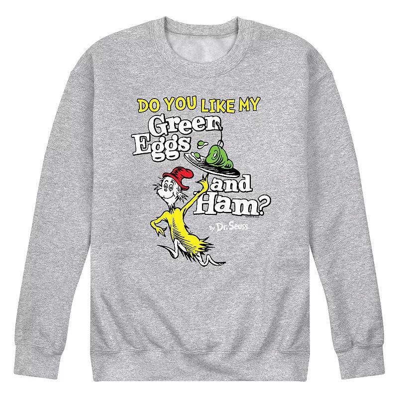 Mens Dr Seuss Green Eggs And Ham Graphic Sweatshirt Product Image