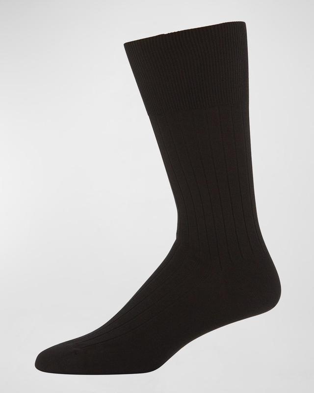 Rib-Knit Cotton Socks Product Image