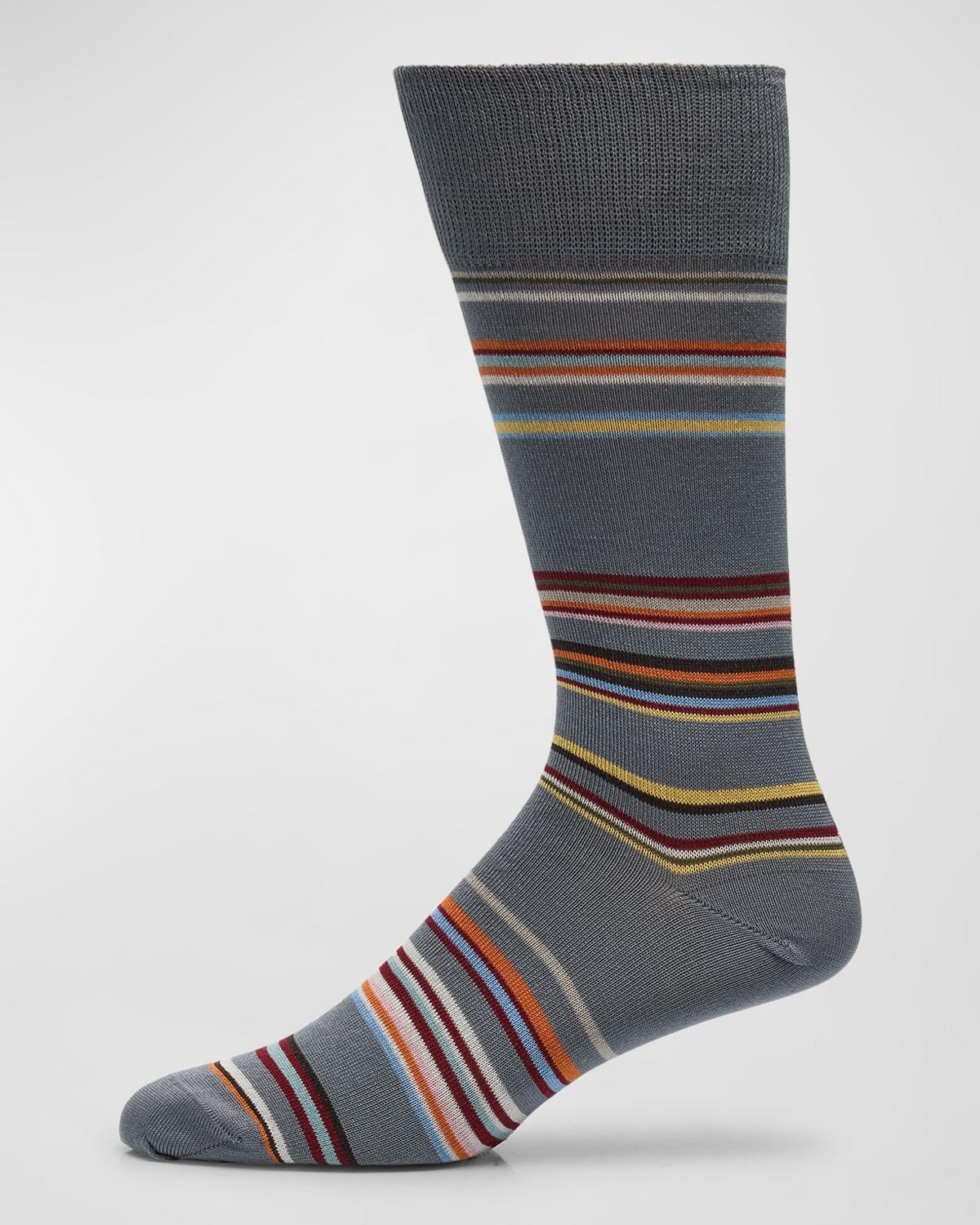 Mens Signature Stripe 3-Pack Crew Socks Product Image