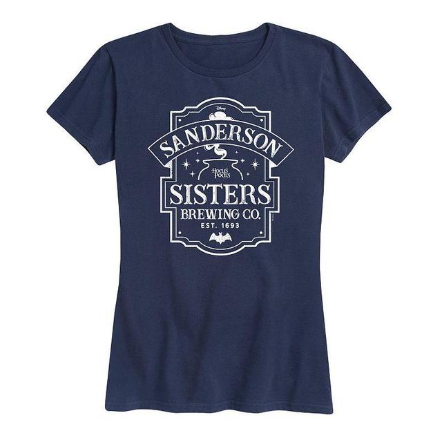 Disneys Hocus Pocus Womens Sanderson Sign Graphic Tee, Girls Blue Product Image