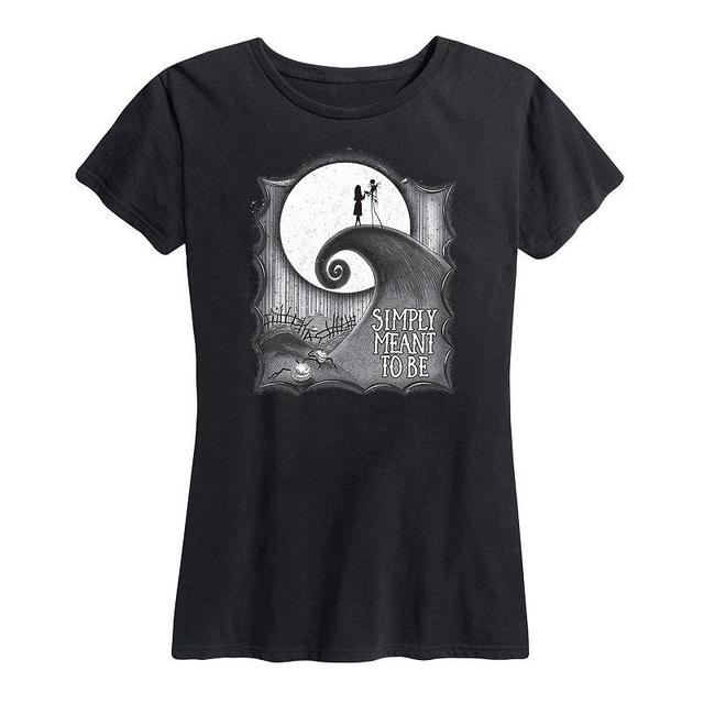 Disneys The Nightmare Before Christmas Womens Simply Meant To Be Graphic Tee Product Image