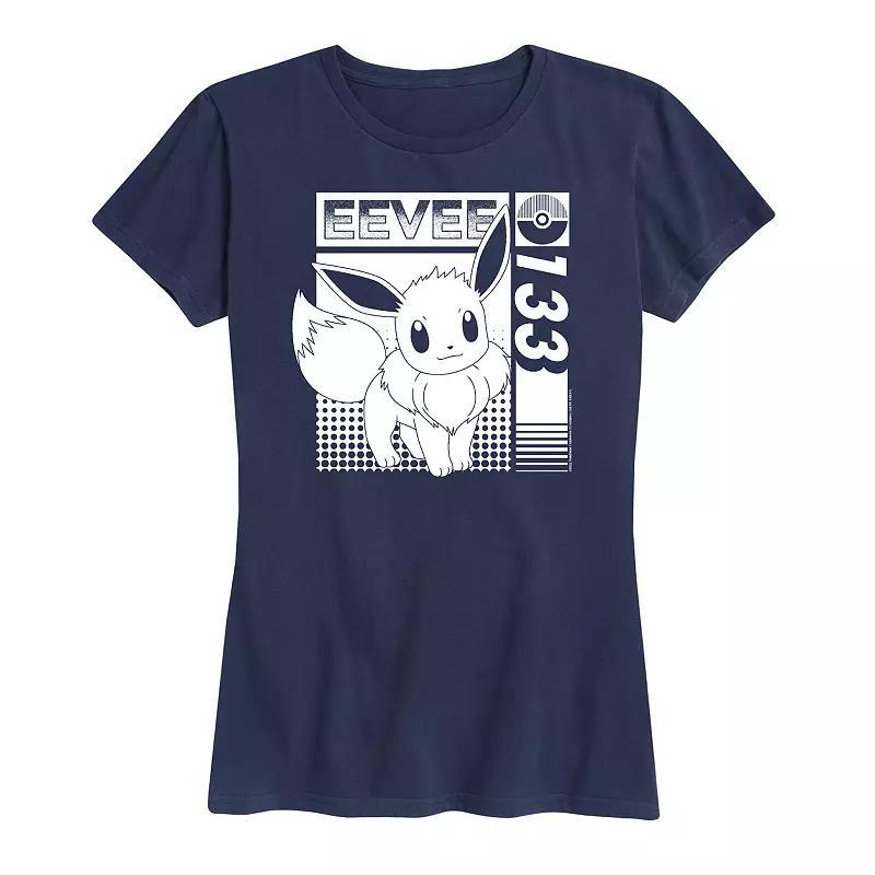 Womens Pokemon Eevee 133 Graphic Tee Heather Grey Product Image