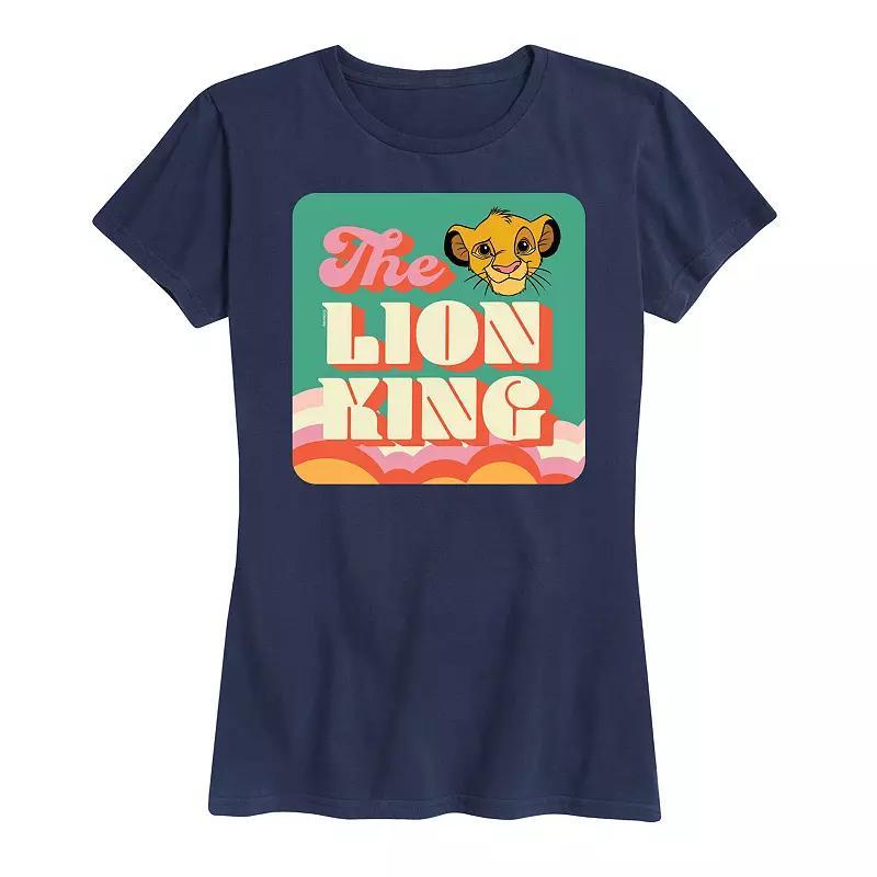 Disneys Lion King Simba Womens Retro Graphic Tee Product Image