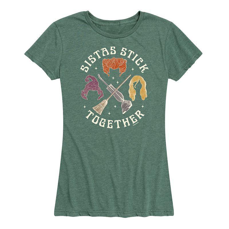 Disneys Hocus Pocus Womens Sistas Stick Together Graphic Tee, Girls Product Image