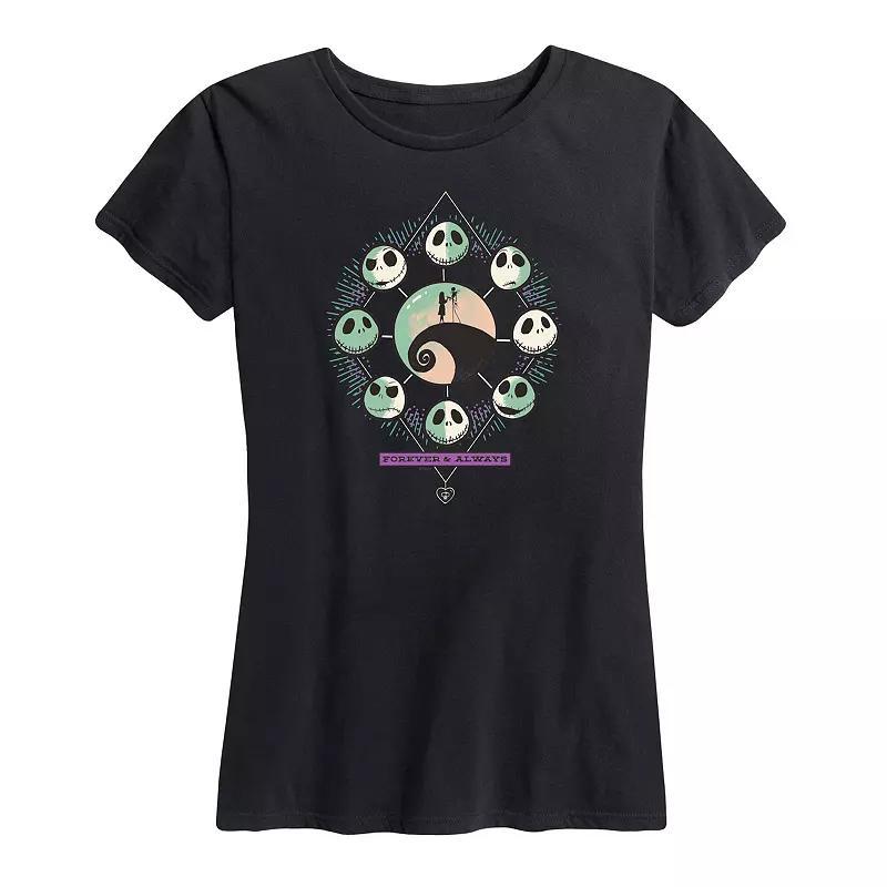 Disneys The Nightmare Before Christmas Womens Forever And Always Graphic Tee Product Image