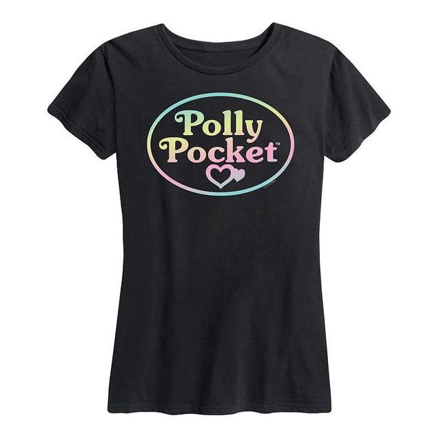 Womens Polly Pocket Ombre Logo Graphic Tee Product Image