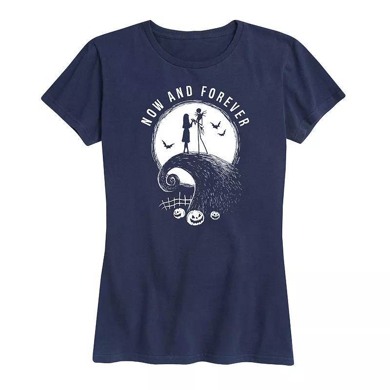 Disneys Nightmare Before Christmas Womens Now and Forever Graphic Tee, Girls Product Image