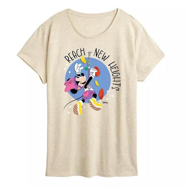 Disneys Minnie Mouse Womens Reach New Heights Graphic Tee Product Image