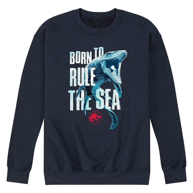 Mens Jurassic World Born To Rule The Sea Long Sleeve Blue Product Image