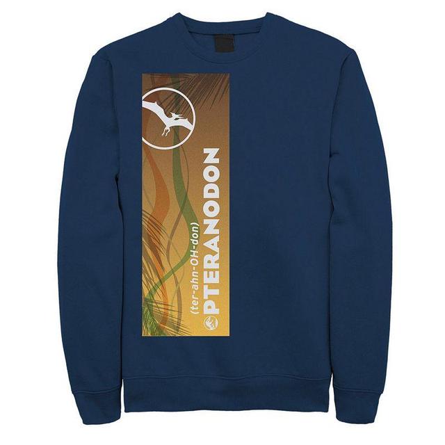 Mens Jurassic World Pteranodon Right Panel Sweatshirt Blue Product Image