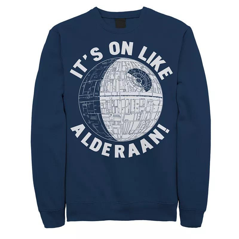 Mens Star Wars Death Star Sweatshirt Blue Product Image