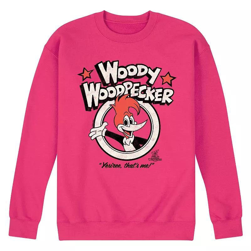 Mens Woody Woodpecker Yesiree Thats Me Fleece Sweatshirt Grey Gray Product Image