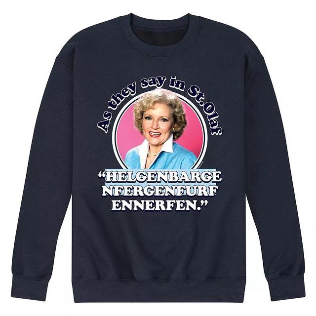 Mens Golden Girls Say In St Olaf Sweatshirt Blue Product Image