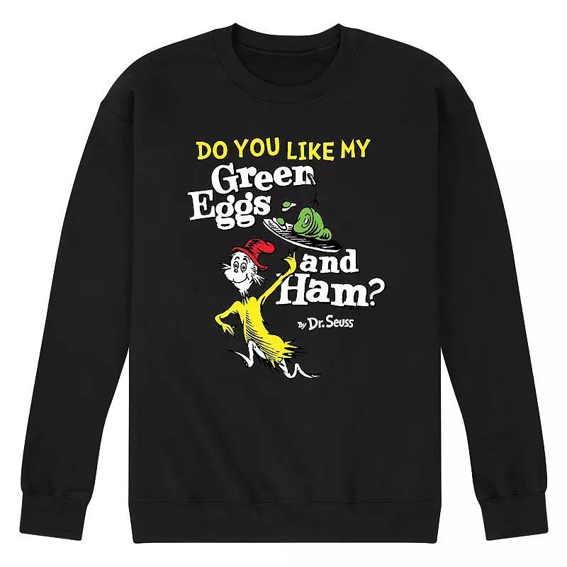 Mens Dr Seuss Green Eggs And Ham Graphic Sweatshirt Product Image