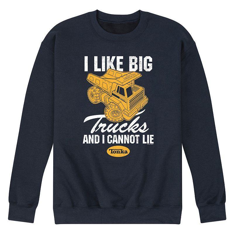 Mens Tonka I Like Big Trucks Fleece Sweatshirt Blue Product Image