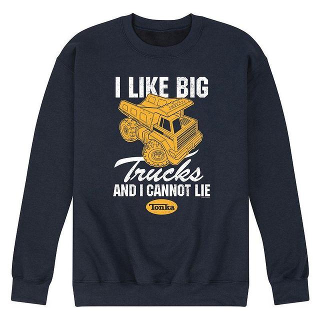 Mens Tonka I Like Big Trucks Fleece Sweatshirt Blue Product Image