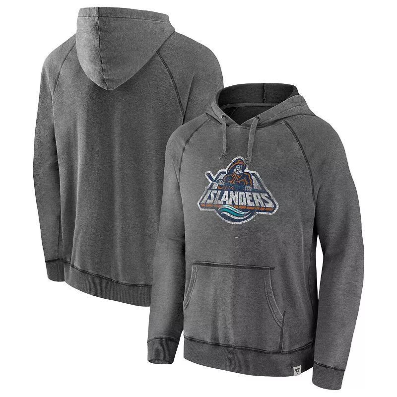 Mens Fanatics Charcoal New York Islanders Special Edition 2.0 Weathered Pullover Hoodie Product Image