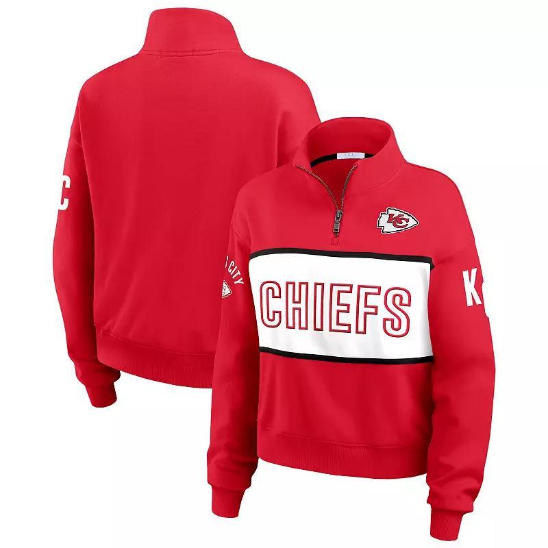 Womens WEAR by Erin Andrews Kansas City Chiefs Quarter-Zip Jacket Product Image