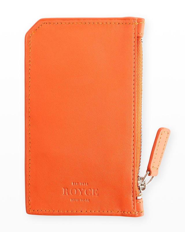 Womens Zip Leather Card Wallet Product Image