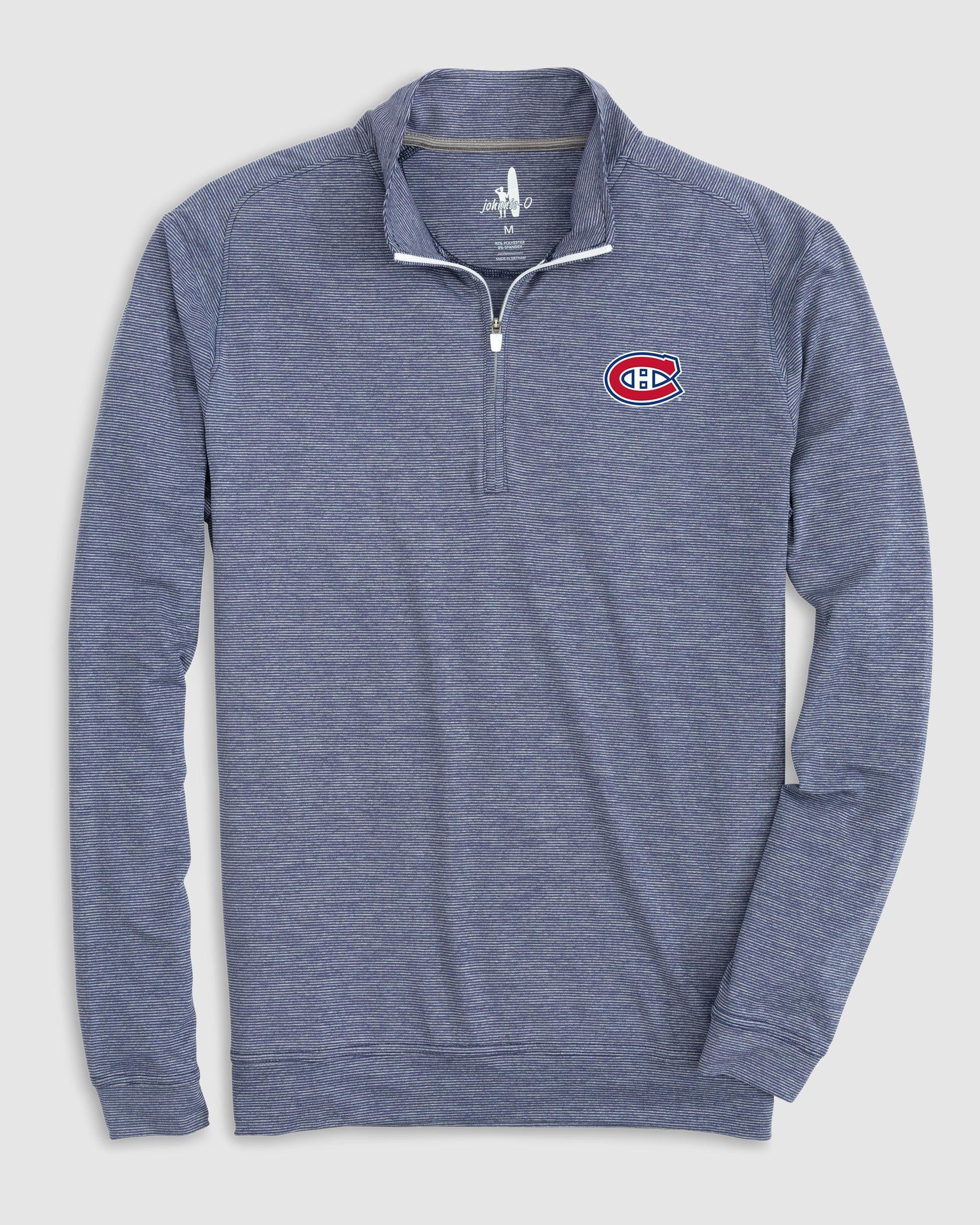 Montreal Canadiens Vaughn Striped Performance 1/4 Zip Product Image