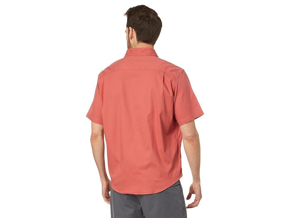 L.L.Bean Lakewashed Camp Shirt Short Sleeve Traditional Fit (Mineral ) Men's Clothing Product Image