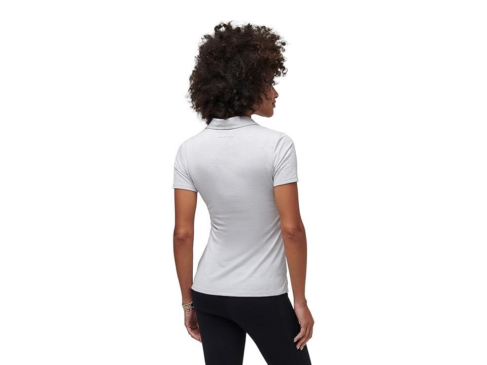 TravisMathew Featherweight Active (Heather Light Grey) Women's Clothing Product Image