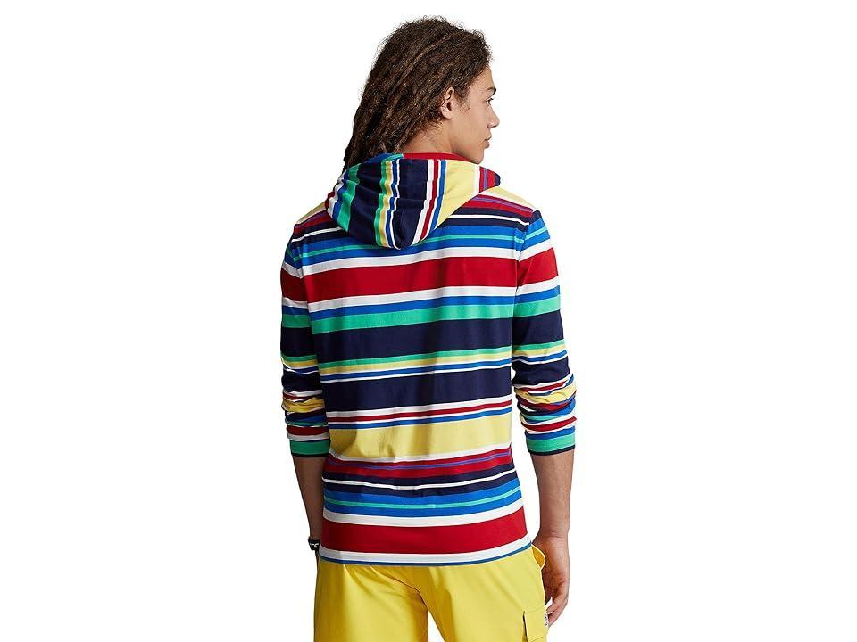 Polo Ralph Lauren Striped Jersey Hooded T-Shirt (RL 2000 Red ) Men's Clothing Product Image