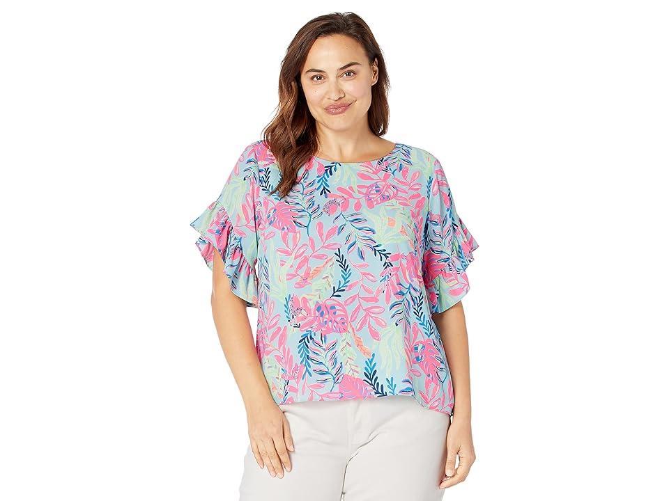 Lilly Pulitzer Darlah Top (Porto Youve Been Spotted) Women's Clothing Product Image