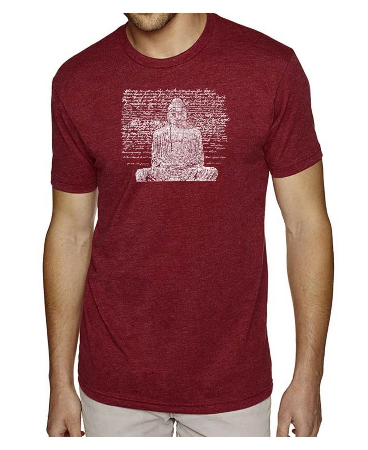 La Pop Art Mens Premium Word Art T-Shirt - Zen Buddha Product Image