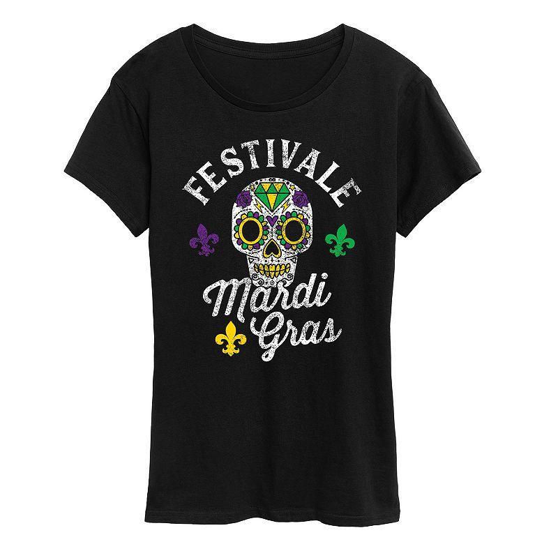 Womens Festivale Mardi Gras Graphic Tee Product Image