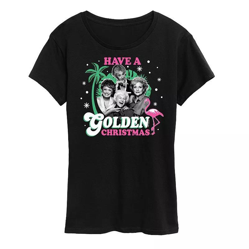 Womens Golden Girls Golden Christmas Graphic Tee, Girls Product Image